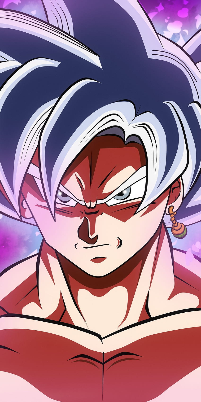 Goku, Black, White Hair, Dragon Ball Hd Phone Wallpaper 