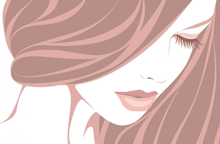 Girl Eyes Closed Eyelash Hair Vector - Девушка С Ресницами ВектоÑ, Eyelashes HD wallpaper