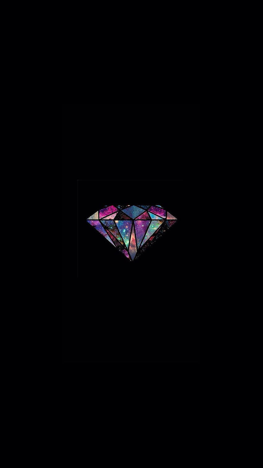 Minimale Illustration des Diamantuniversums iPhone 8 HD-Handy-Hintergrundbild