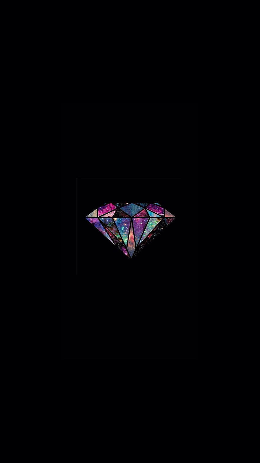 Diamond Universe Minimal Illustrazione iPhone 8 Sfondo del telefono HD