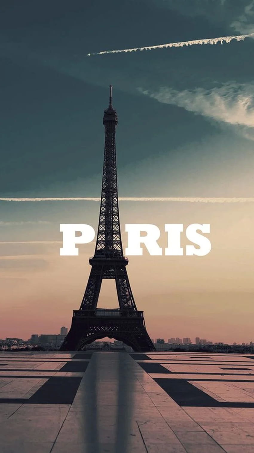 Paris Eiffel Tower Typography iPhone 6, Paris Morning HD phone wallpaper |  Pxfuel