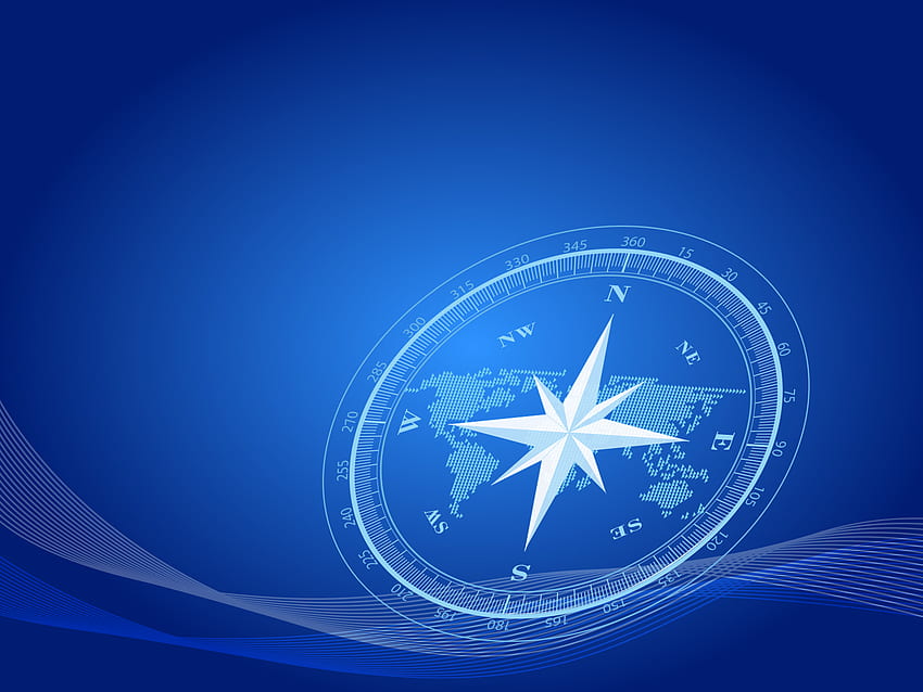 Compass Background, Blue Compass HD wallpaper