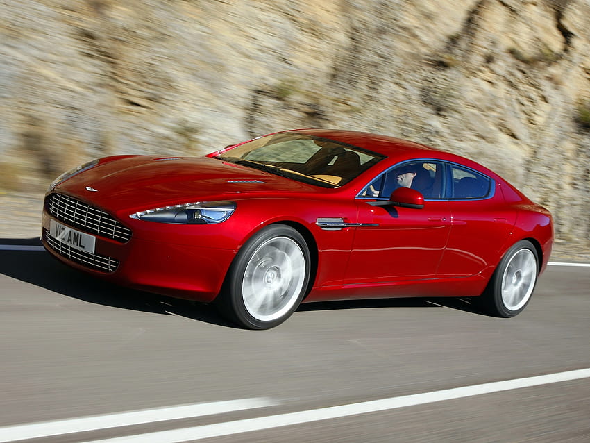 Aston Martin, Autos, Asphalt, Seitenansicht, Geschwindigkeit, 2009, Rapide HD-Hintergrundbild