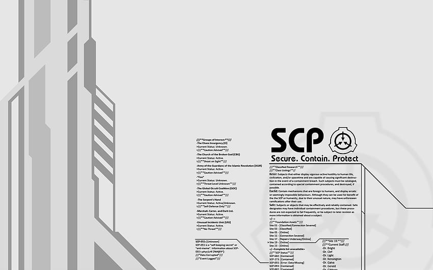 SCP, Classified HD wallpaper
