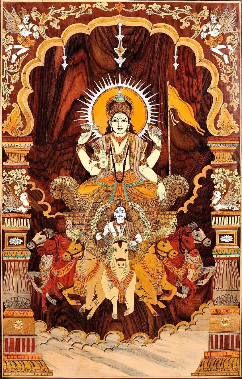 Surya Dev : ศาสนาฮินดู ศาสนา ศาสนา และจิตวิญญาณ : R ศาสนาฮินดู วอลล์เปเปอร์โทรศัพท์ HD