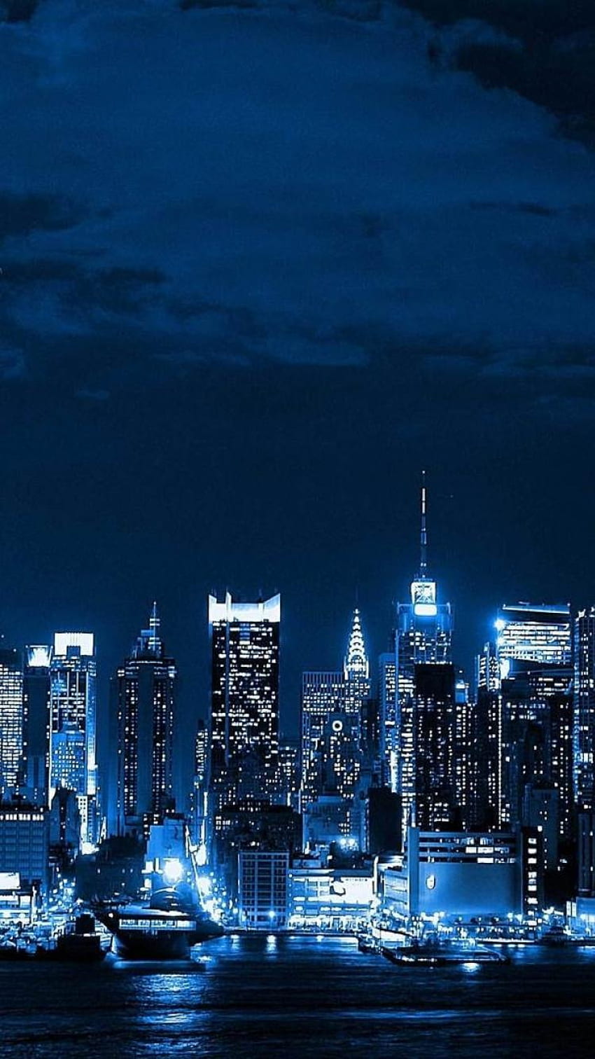 Night lights new york city cities neon, City Lights at Night HD phone ...