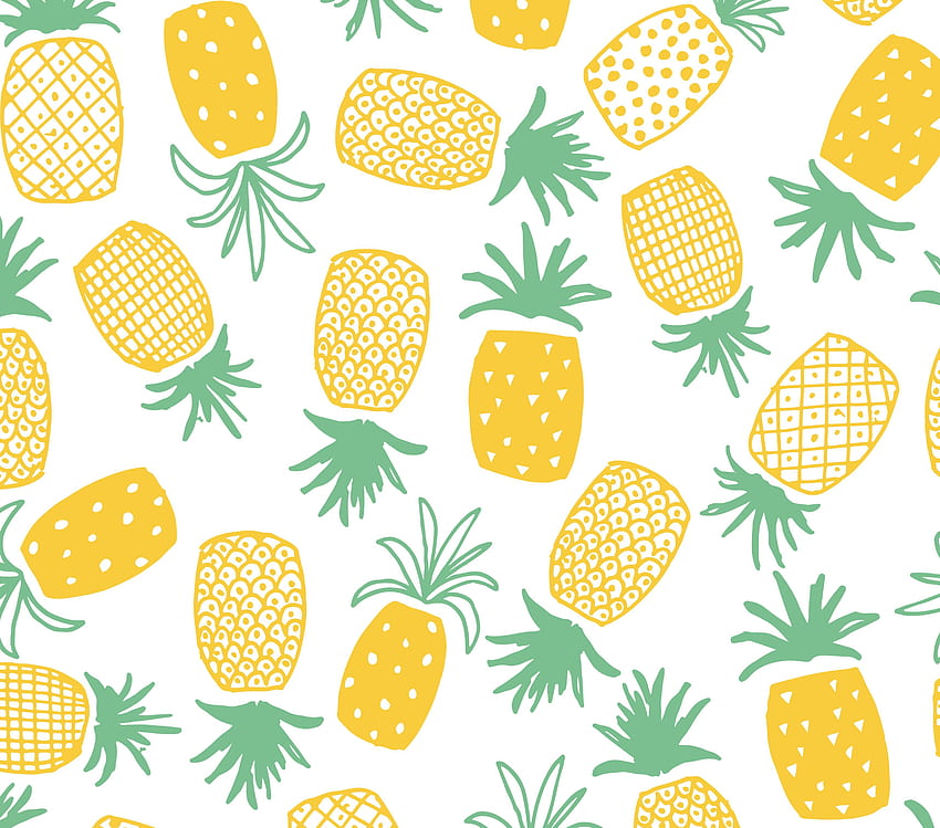 Pineapple Background, Minimalist Pineapple HD wallpaper