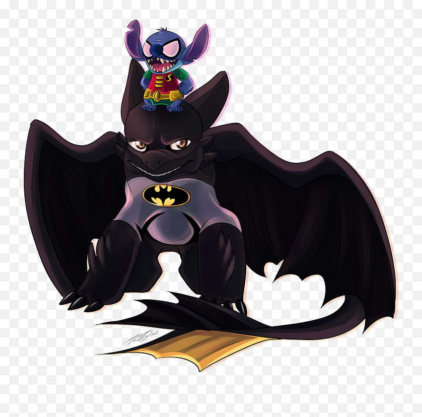 Stitch Batman Toothless Drawing How to Train - Cute Stitch Toothless Pikachu Png, Toothless Png - przezroczysty png Tapeta HD