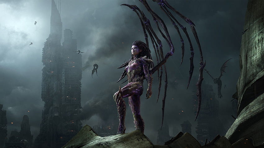 StarCraft, Fantasy Art, Queen Of Blades, StarCraft II : Heart Of, Zerg HD wallpaper