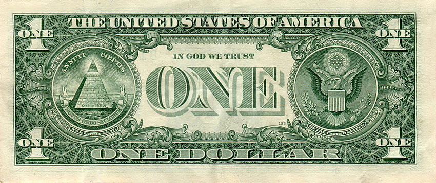 de nós, dólar, moeda, conta, nota, um dólar papel de parede HD
