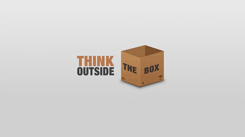 myśl poza BOX, side, out, cg, box Tapeta HD