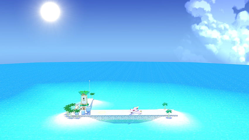 Super Mario Sonnenschein-Hintergrund HD-Hintergrundbild