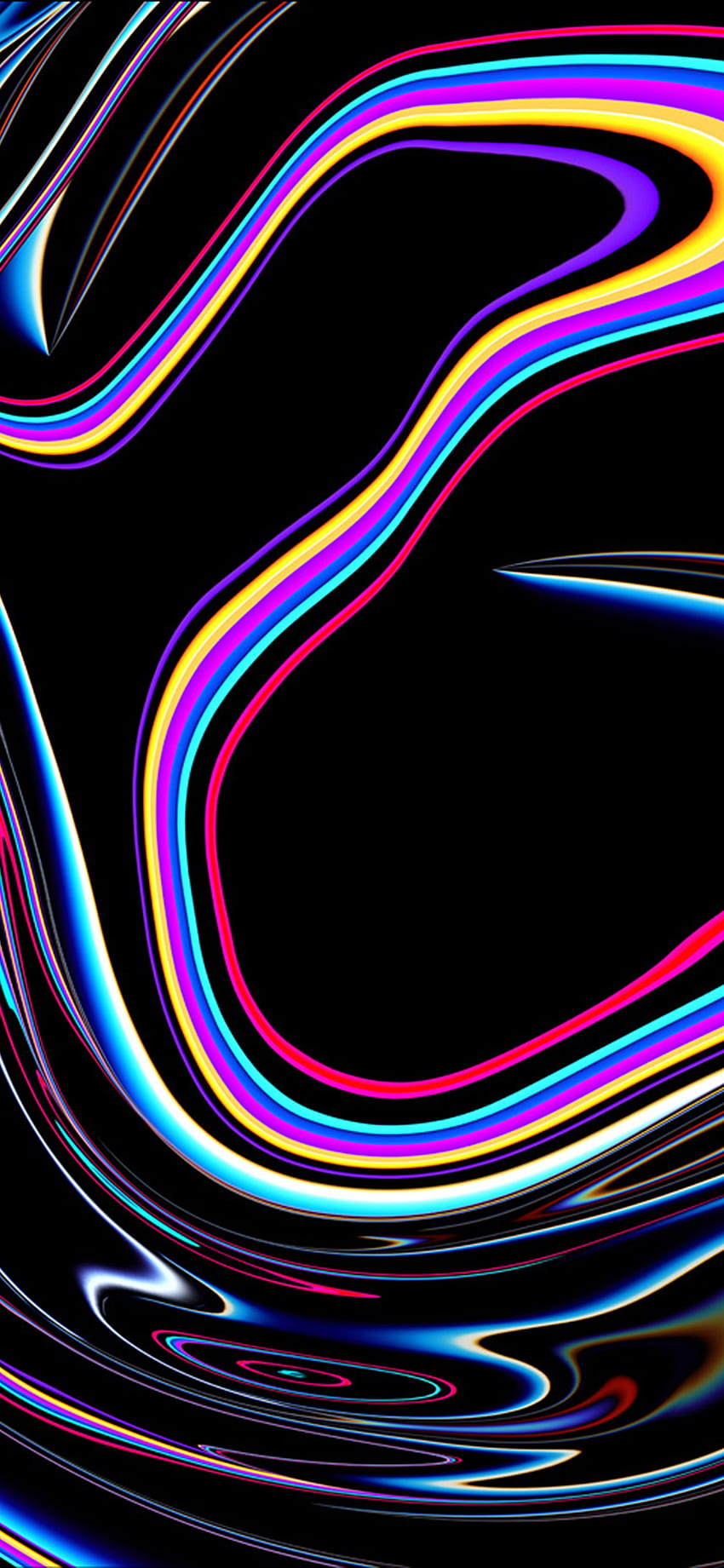 Mac Apple Pattern Dark Oil Art IPhone X, Rainbow Oil Tapeta na telefon HD