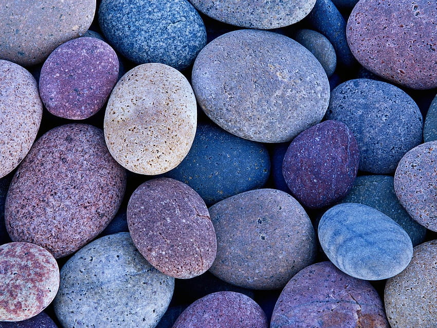 Ciottoli, pietre, blu, viola - di rocce - Sfondo HD