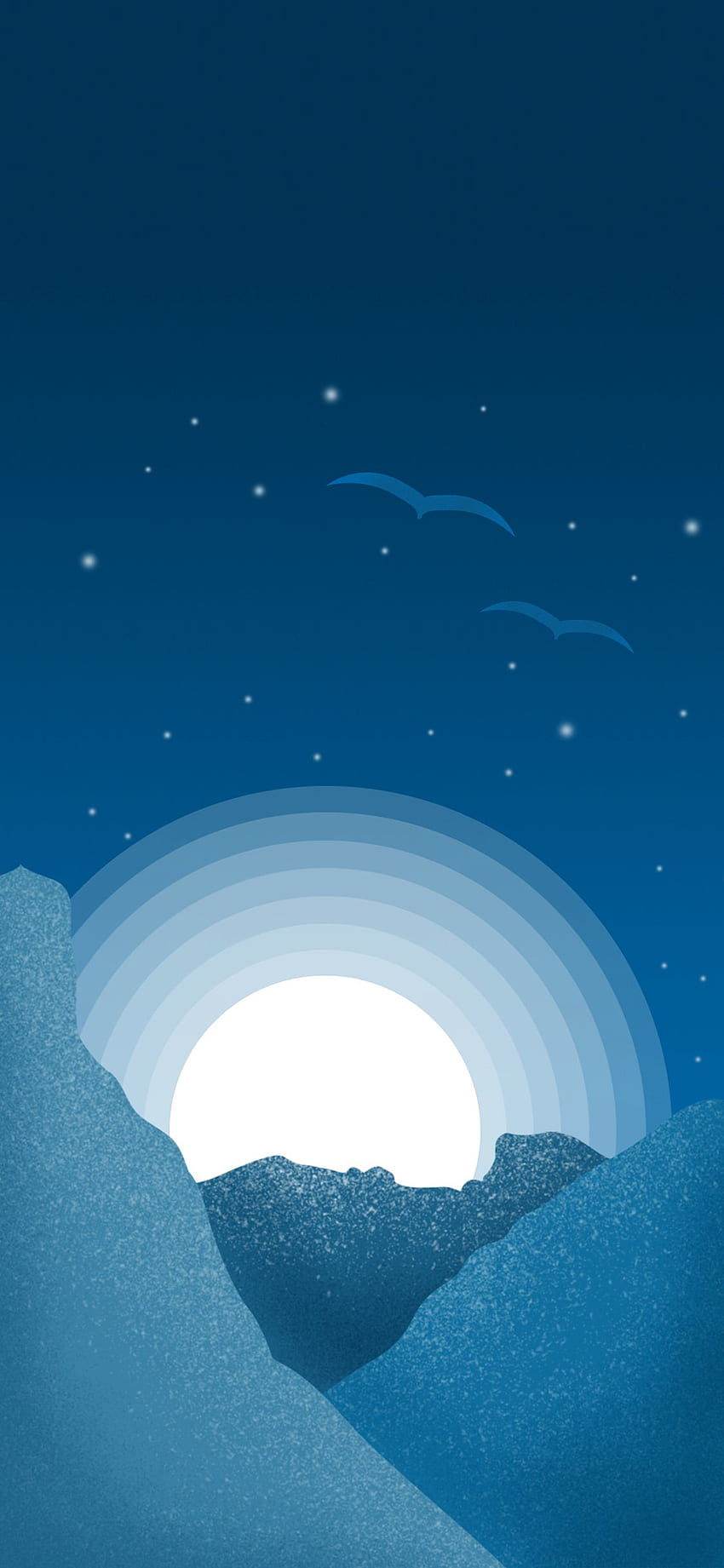 Anime landscape, Cartoon Night Sky HD phone wallpaper