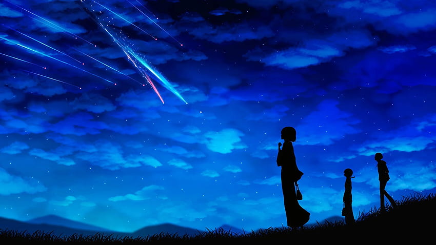 Tu nombre. Nube de paisaje nocturno de anime. fondo de pantalla | Pxfuel