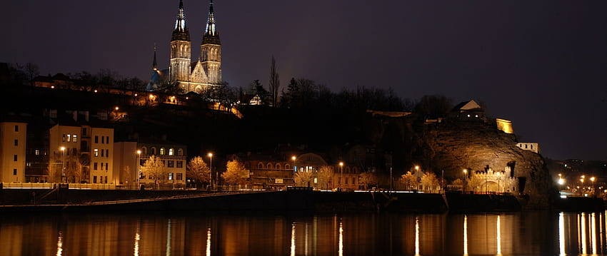 praga, república tcheca, resolução noturna, cidade, e plano de fundo, noite de praga papel de parede HD