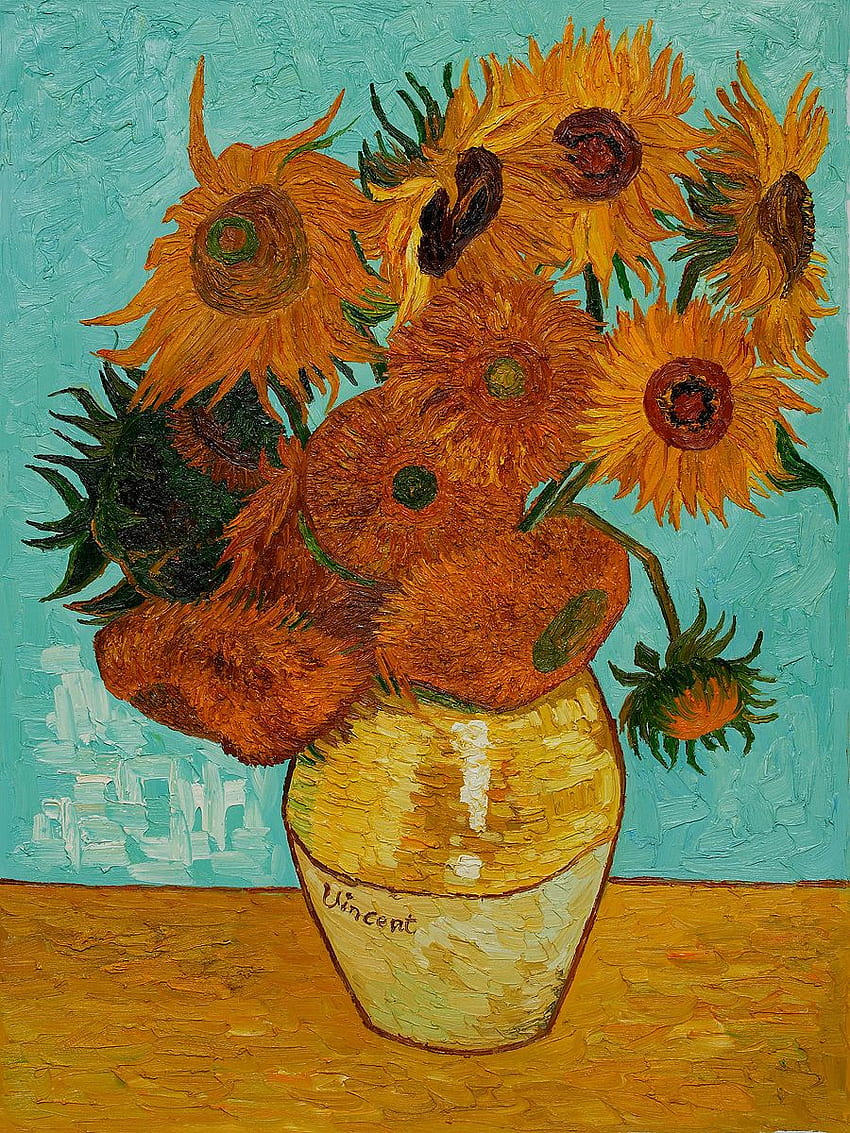 Vincent Van Gogh: artist, arts, biographies, en, gogh, impressionist, Vincent Van Gogh Sunflower HD phone wallpaper