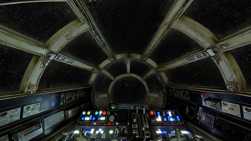 Millenium Falcon Cockpit, Millennium Falcon HD wallpaper
