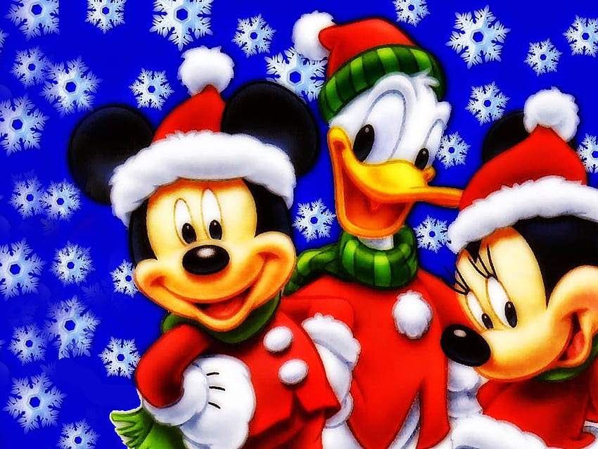 Mickey Mouse Donald Duck And Minnie Christmas , Mickey and Minnie Mouse ...