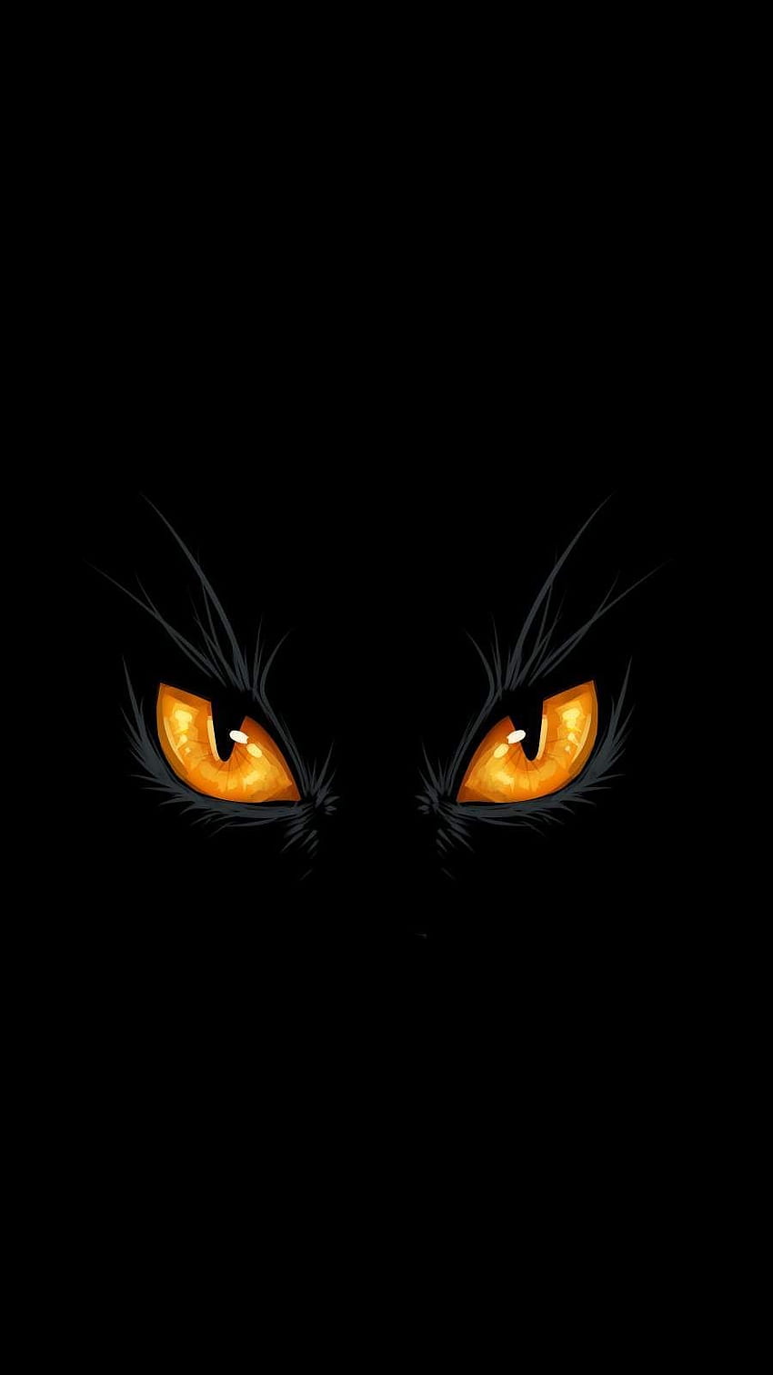 Black Cat Eyes iPhone . Cat phone , Android black, Cat , Evil Black Cat HD phone wallpaper