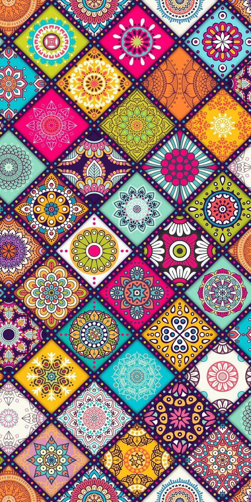 Fondo pantalla diferente in 2019. Pattern , Hippie, Colorful Mandala Pattern HD phone wallpaper