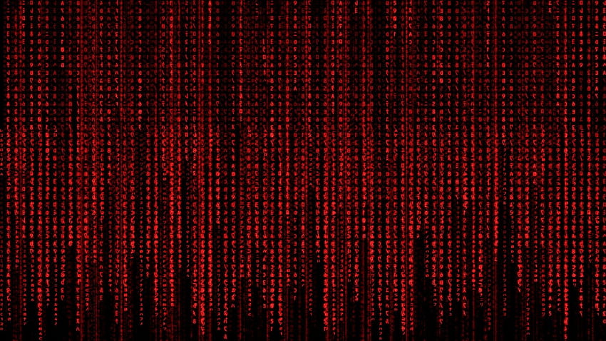 Red Matrix Code HD wallpaper