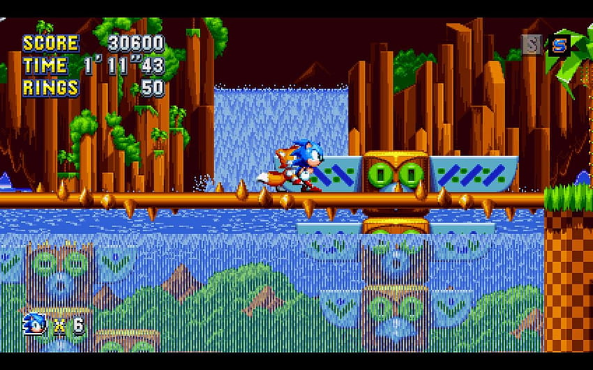 Cross The Bridge And You'll Eventually Find A Fire - Green Hill, Green Hill Zone HD wallpaper