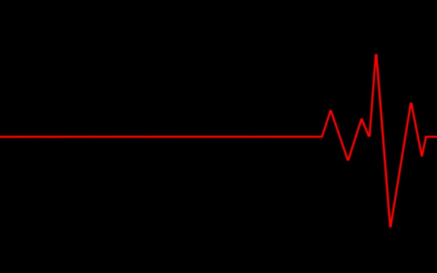 Detak jantung. Hati , Dalam sekejap, Merah dan hitam, Merah dan Hitam Dual Monitor Wallpaper HD