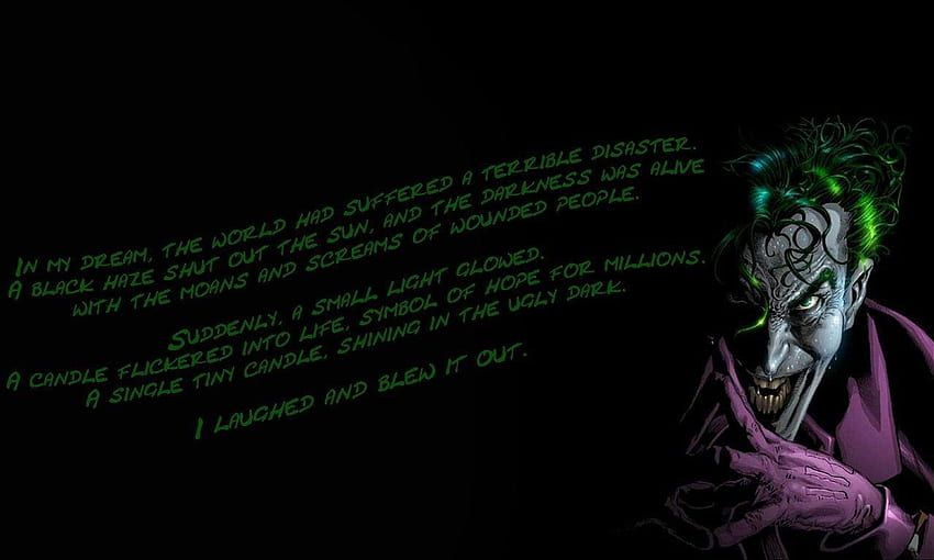 My favorite quote from the Joker ever. :, Joker Quotes HD wallpaper | Pxfuel