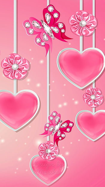 Pink Love Background, Wallpaper, Pink, Heart Background Image And Wallpaper  for Free Download
