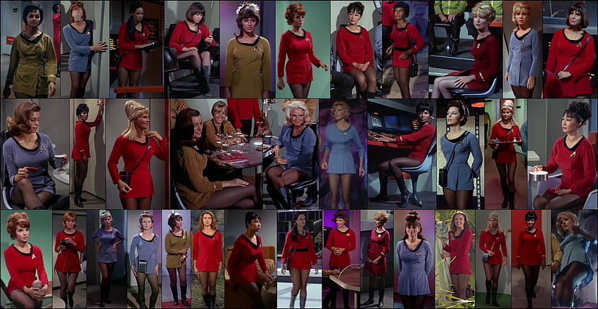 Жените от Starfleet от оригиналния телевизионен сериал Star Trek Season One, Rand, Uhura, TOS, Chapel, Star Trek, Original Star Trek HD тапет