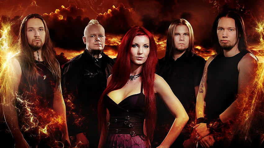Katra, finland, gothic, band, heavy, music, red, finnish, metal HD wallpaper