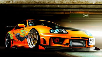 Supra, rain, sports car, drift, Nissan, old car - wallpaper #63500  (1920x1080px) on