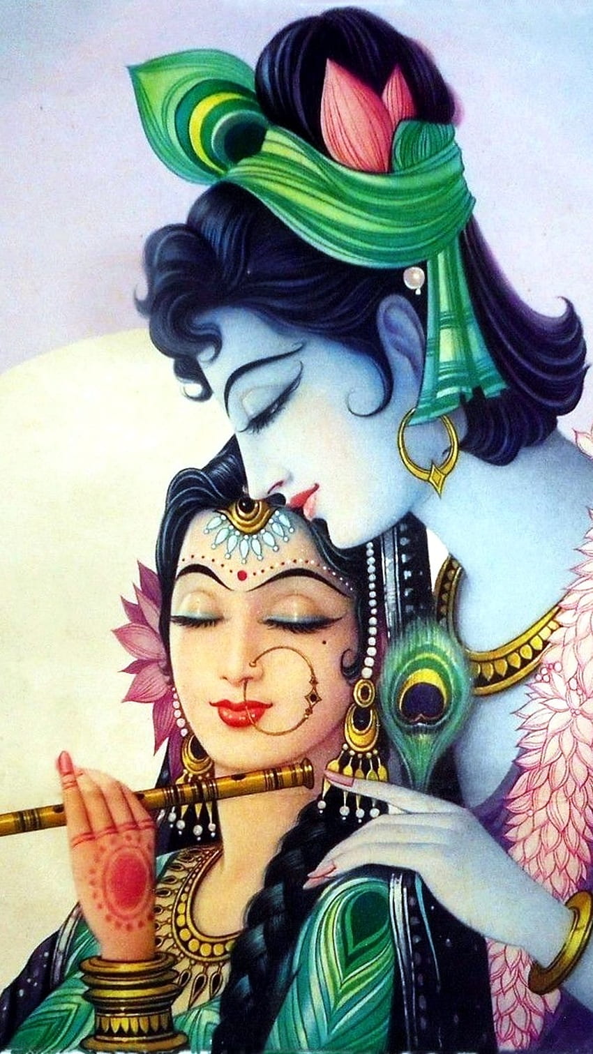Radha Krishna , Painting, Radhe Shyam HD phone wallpaper | Pxfuel