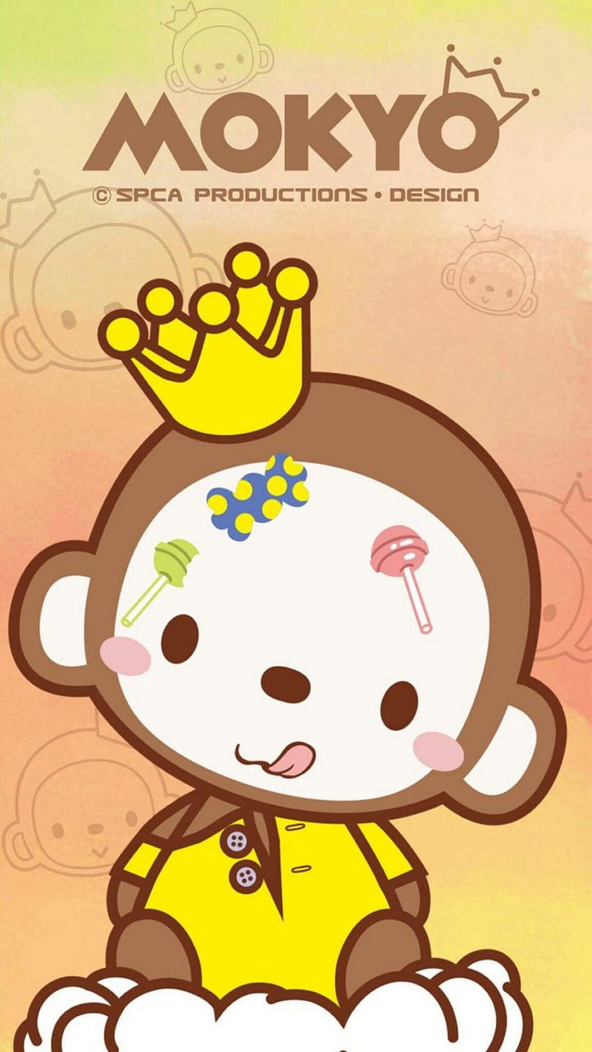 about cute in kawaii neko, Kawaii Monkey HD phone wallpaper
