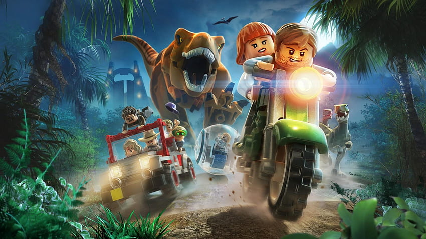 Lego Jurassic World HD wallpaper