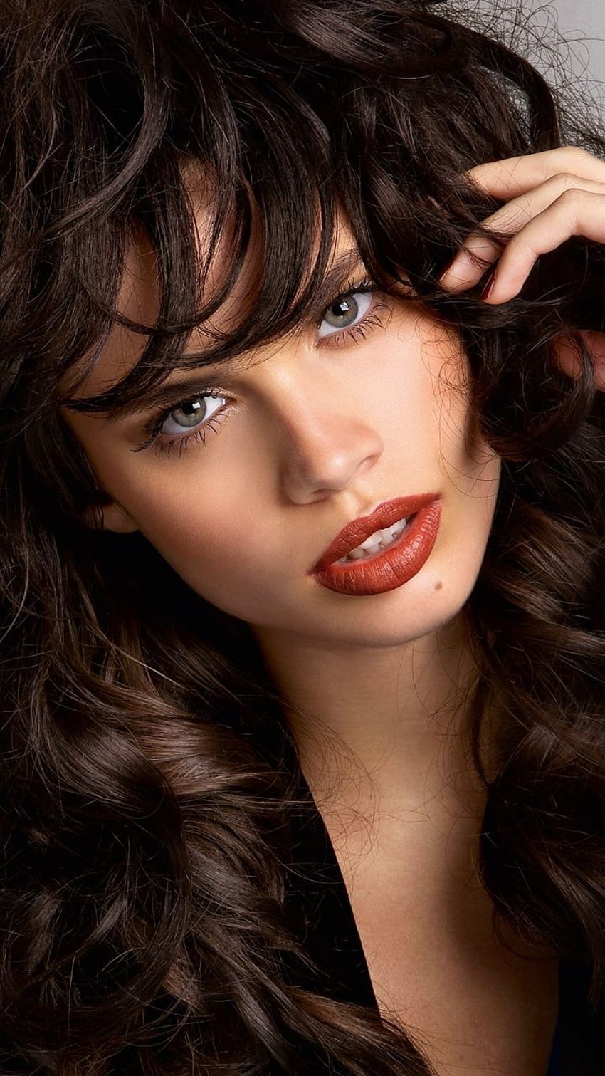 Sara Sampaio, bibir berair, model, hoot, 2018 wallpaper ponsel HD