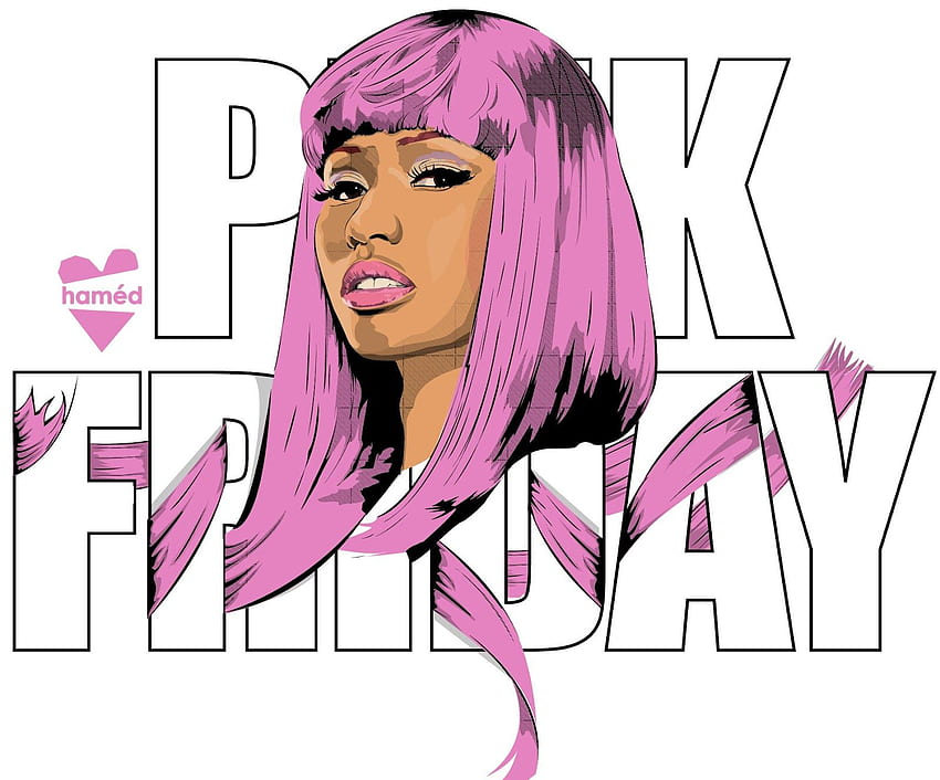 Karikatur aus dem Internet - Machen Sie einen Cartoon von sich selbst: Cartoon von Nicki Minaj HD-Hintergrundbild