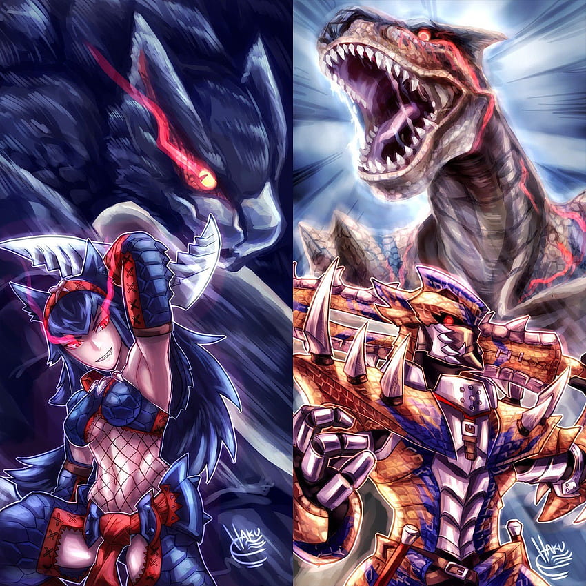Turf War- Nargacuga vs Tigrex : MonsterHunter HD phone wallpaper