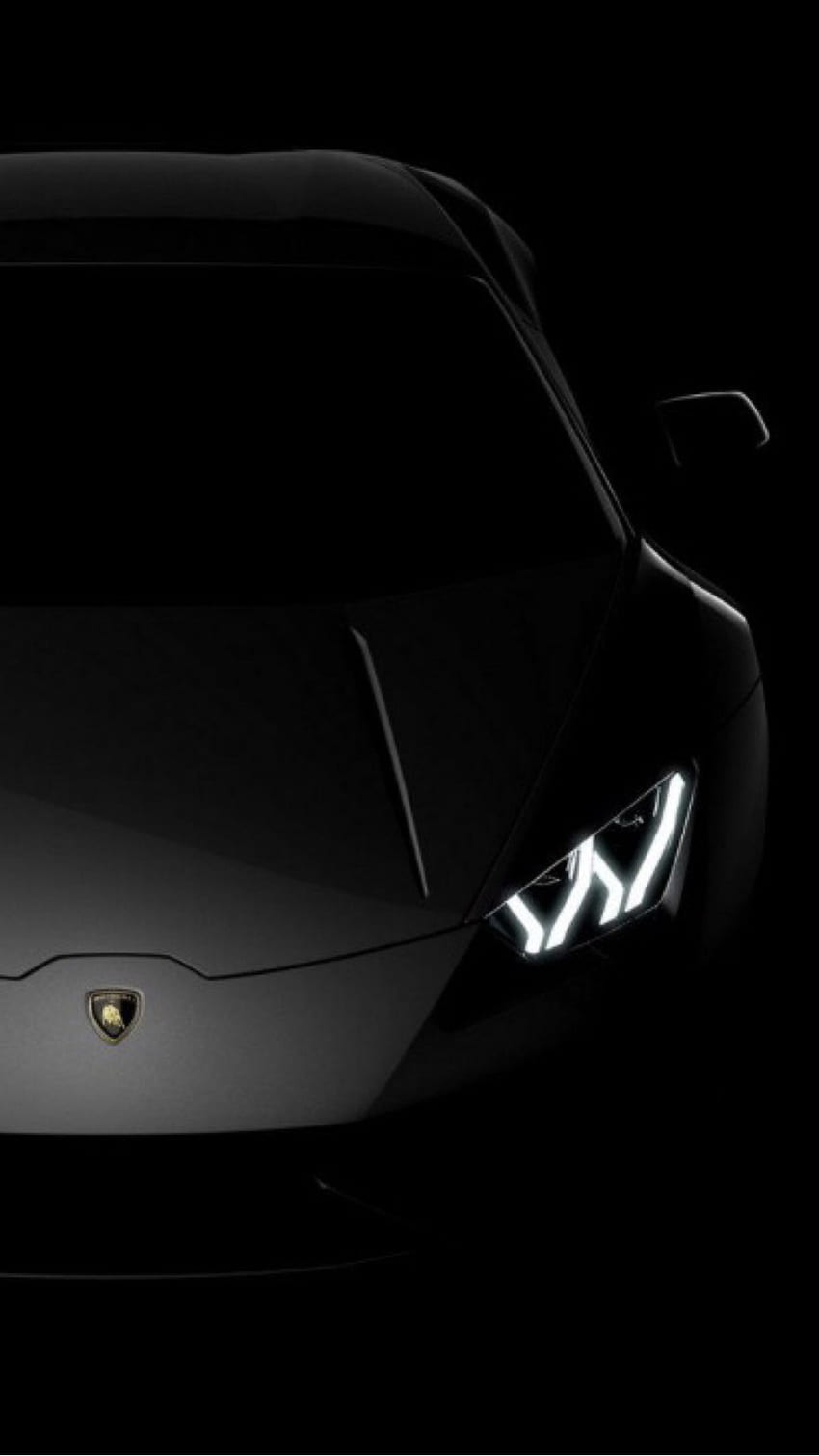 Schwarzes Auto, schwarzes Auto Ferrari HD-Handy-Hintergrundbild