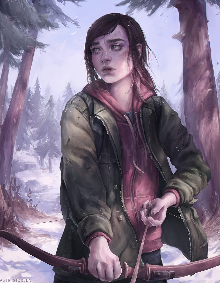 Bow And Arrow Looking Away Ellie Williams The Last Of Us The Last Of Us 2 Video Game Art Video Game - Resolution: HD phone wallpaper