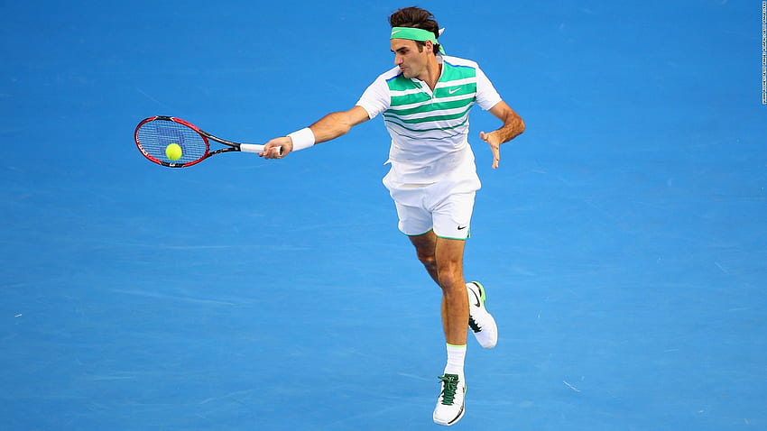 Roger Federer scivola fuori dalla top 10, Roger Federer Serve Sfondo HD