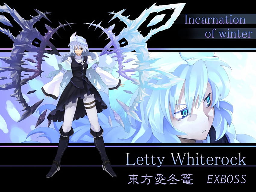 Letty Whiterock, mystic, magic, mahou, anime, game, touhou, incarnation of winter HD wallpaper