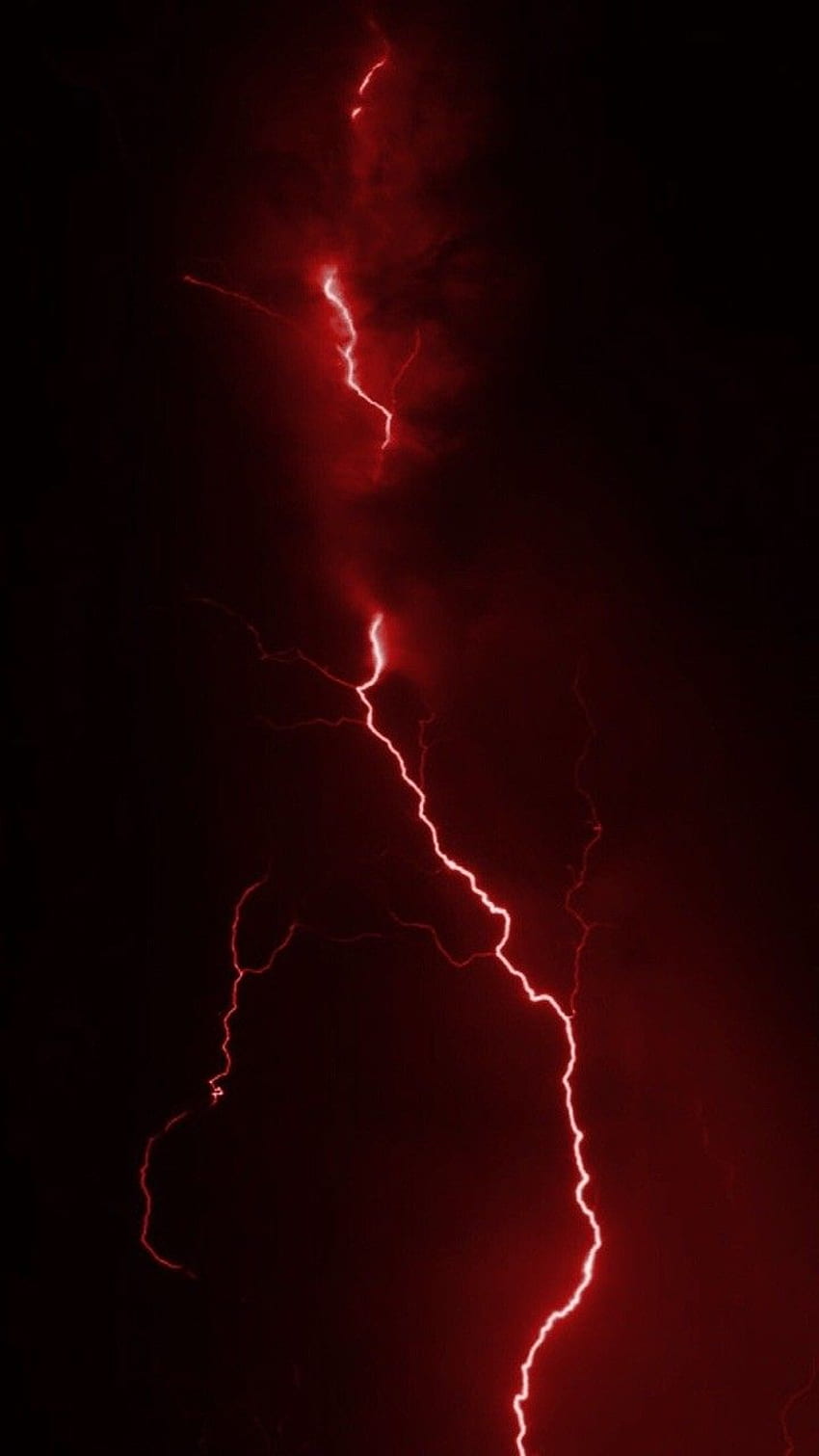 HD wallpaper lightning strike flash red energy current nature sky  night  Wallpaper Flare