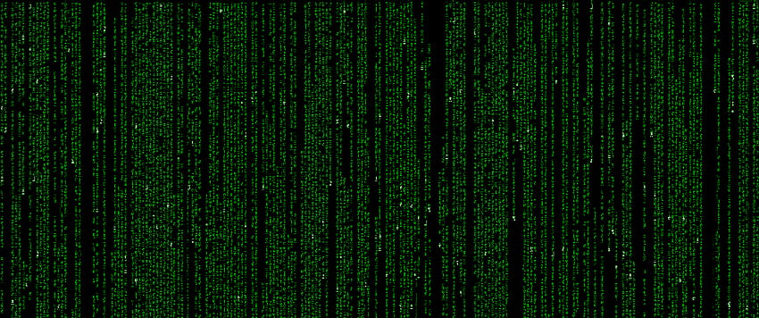 Doskonały wygaszacz ekranu Matrix, który działa w formacie 21:9: ultrawidemasterrace Tapeta HD