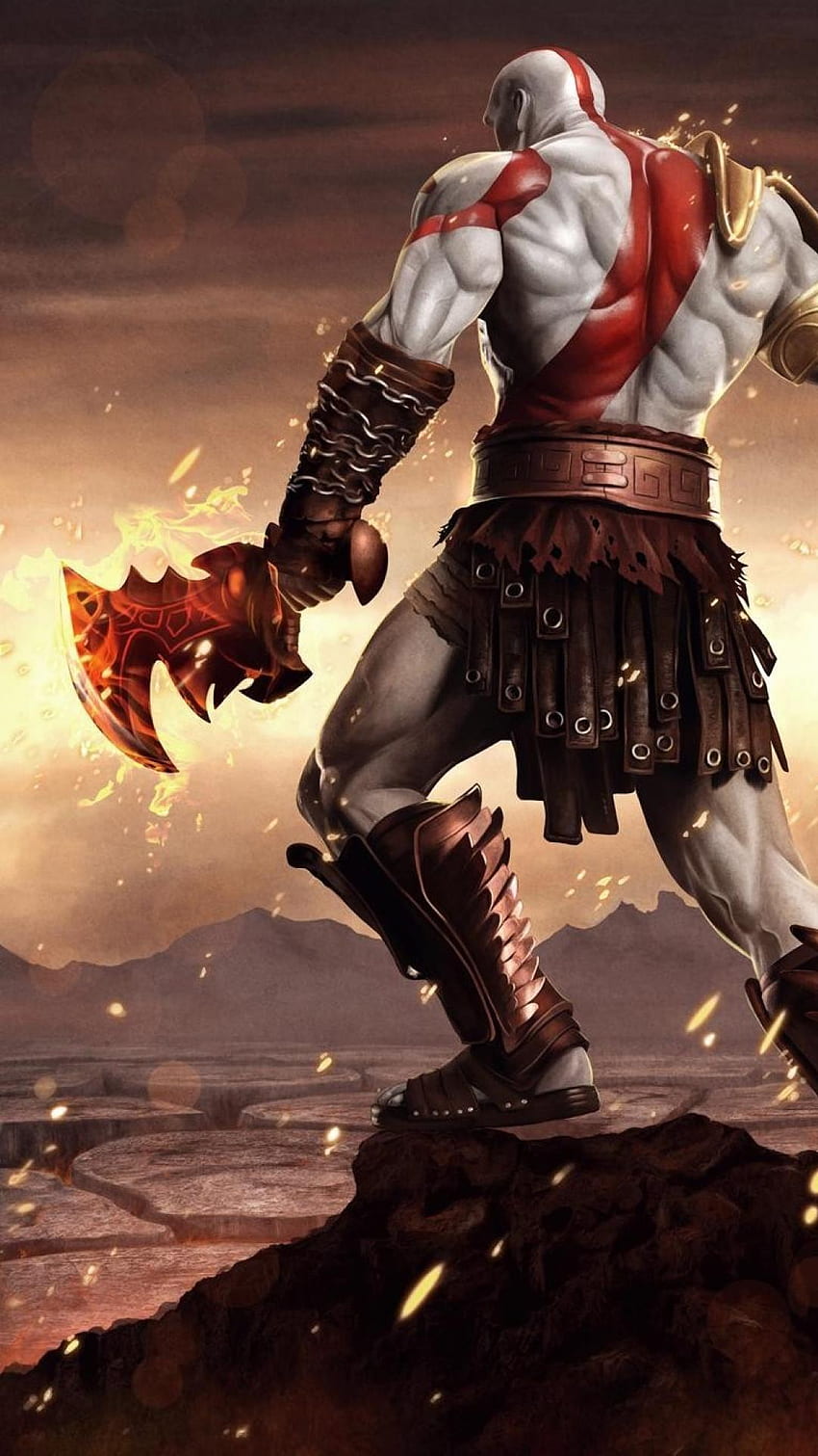 God of War 3 iPhone, God of War-Auge HD-Handy-Hintergrundbild