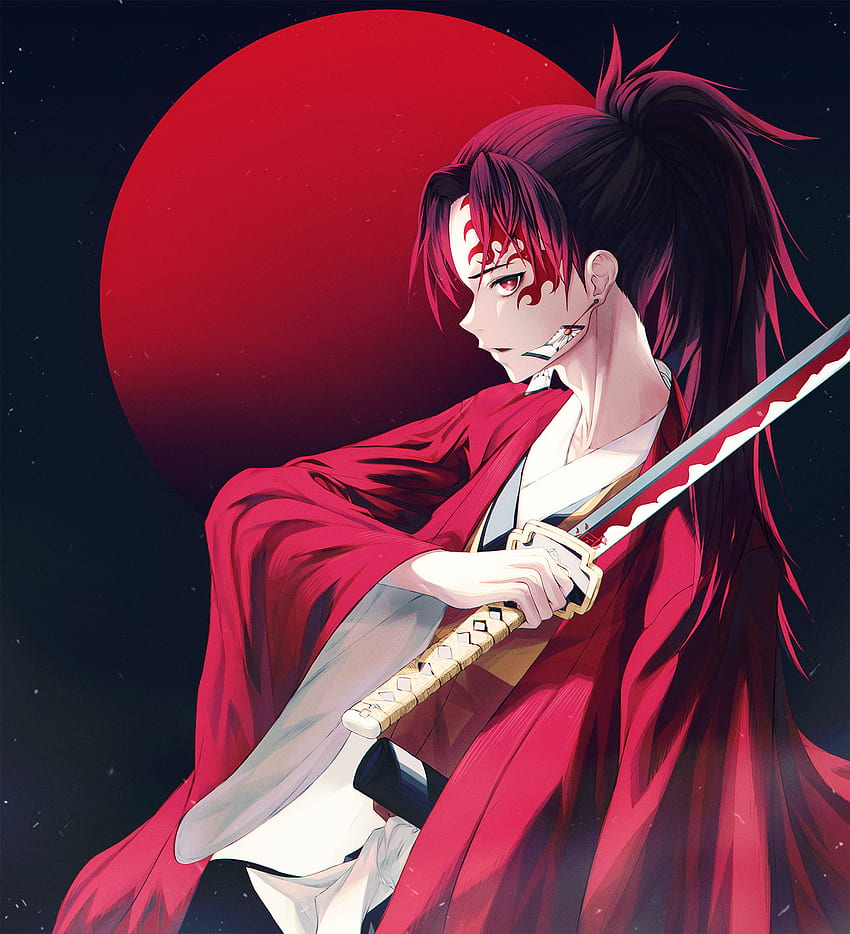 Tsugikuni Yoriichi, Fanart Anime Board, Demon Slayer Yoriichi Tapeta na telefon HD
