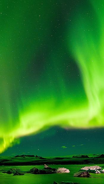 2560x1080 aurora borealis, green lights, sky HD wallpaper | Pxfuel