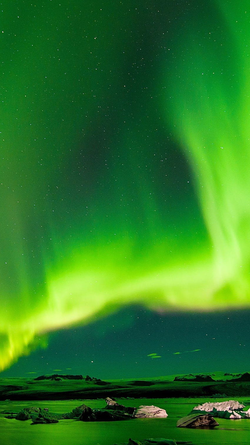 Nordlicht-Aurora in Auflösung. Nordlichter, Aurora borealis Nordlichter, Aurora borealis, grüne Aurora Borealis HD-Handy-Hintergrundbild